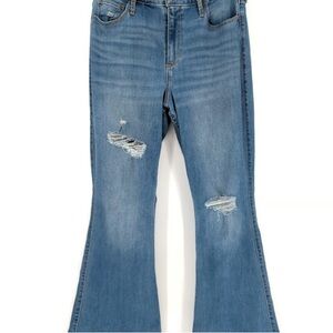 Classic Blue Distressed Women's Jeans